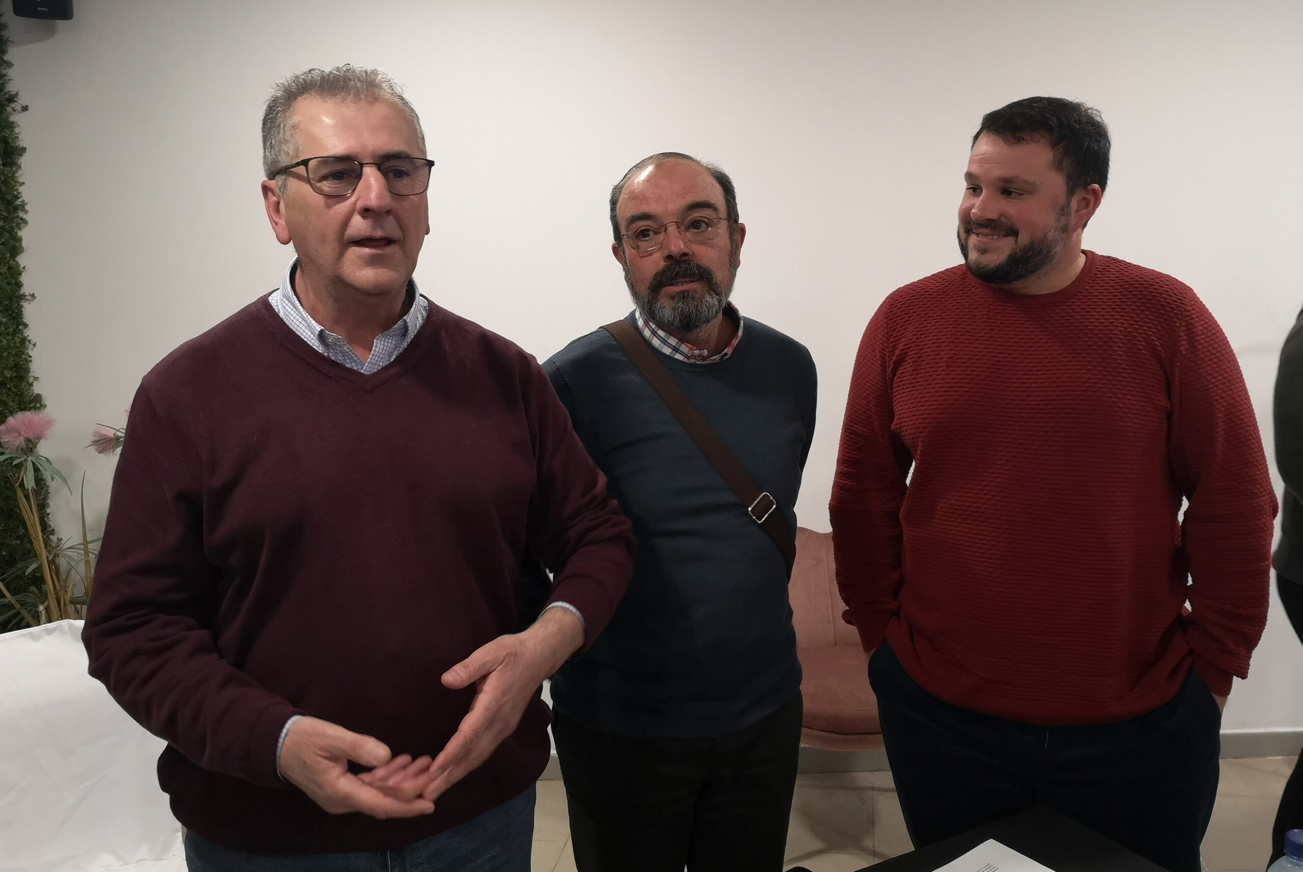 Manuel Gutiérrez, Luis Paniagua y Juan Carlos Prieto